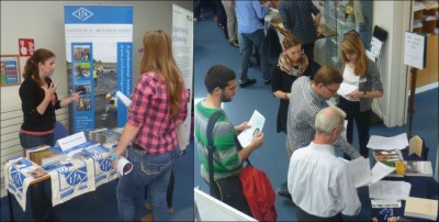 <b>Figures 4 and 5.</b> <i>Stalls for the IfA and the RAI at ASA2</i> (Image Copyright: D. Altoft).